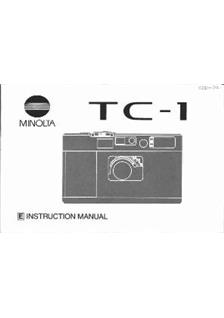 Minolta TC 1 Printed Manual